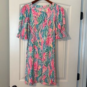 Lilly Pulitzer Adley Sea Turtle Soirée 100% Cotton Dress